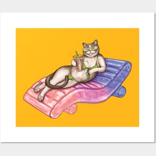 Bikini Cat Posters and Art